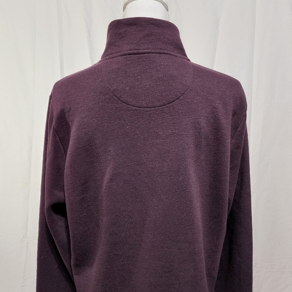 Perry Ellis Men's Quarter Zip Cotton Blend Sweater - Picture 6 of 9